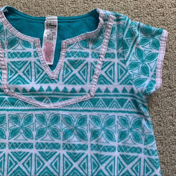 Disney Moana Turquoise Printed Dress - Picture 3 of 8